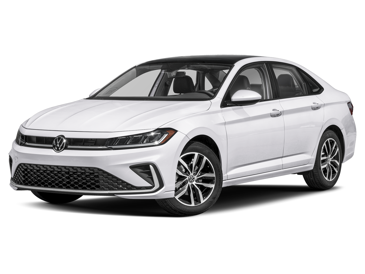 2026 Volkswagen Jetta SE in Opal White Pearl — front three-quarter view